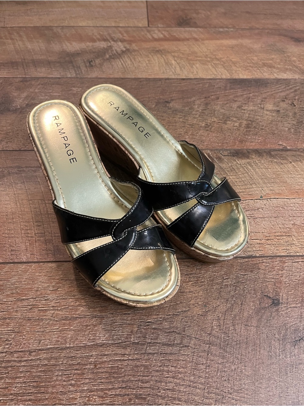 Rampage Y2K Cork Wedges